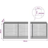  Gabion s žicom debljine 3 5 mm i mrežom 5x5 cm 700x100x100 cm - 100 cm 100 cm 700 cm | shoptok.hr