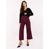 RUE PARIS Trousers-IT-SP-FL9068.96-burgundy | Shoptok.si