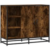 Maison Chic Komoda - Predalnik dimljeni hrast 92x35x76 cm konstruiran les, (21718535) | Shoptok.si