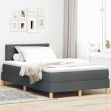 Box spring krevet Tamno siva 120 x 200 cm tkanina | shoptok.hr