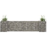  Gabionska sadilica u H-obliku od čelične žice 260 x 40 x 60 cm | shoptok.hr