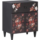 vidaXL Nočna omarica večbarvno 50 x 33 x 60 cm Masiven les manga | Shoptok.si