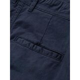 Ombre Men's classic chino shorts with rolled up leg - navy blue | shoptok.hr