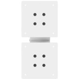  Noge za klub stolić u obliku slova X, 2 kom, bijele, 30 x (30-31) cm, čelik | shoptok.hr