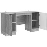  Miza s polico Siva Sonoma 142,5 x 50 x 75 cm Inženirski les, (5000283178) | Shoptok.si