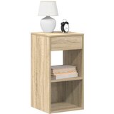 vidaXL Noćni ormarići s ladicom 2 kom sonoma hrast 35x34x66,5 cm Cijene