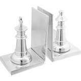 vidaXL držač za knjige Set od 2 Srebrni Aluminij 11 x 12 x 19,5 cm | shoptok.hr