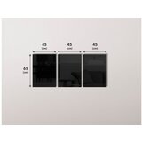 WALLXPERT dekorativna slika od kaljenog stakla (3 komada) 2000 45 x 65 | ePonuda.com