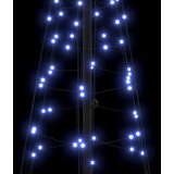  LED božićno drvce EKENAS 250 cm 390 LED lampica Plava Čelik Slike