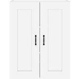 Viseći Viseča stenska omarica visok sijaj bela 69,5x32,5x90 cm, (20654096) | Shoptok.si