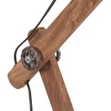  Industrijska namizna svetilka črna okrogla 58x18x90 cm E27, (20618325) | Shoptok.si