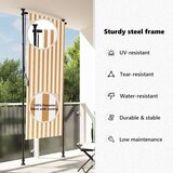  Vanjska roleta narančasto-bijela 100x270 cm od tkanine i čelika | shoptok.hr