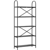  Polica Crni hrast 80 x 30 x 183 cm Konstruirano drvo | shoptok.hr
