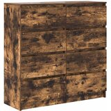  Komoda dimljeni hrast 100x35x99 cm od konstruiranog drva | shoptok.hr