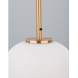 Nova Luce Bela/medeninasta steklena viseča svetilka ø 27 cm Lato – | Shoptok.si