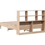 vidaXL Krevet s regalom za knjige bez madraca 150 x 200 cm od borovine | shoptok.hr