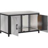  Kuhinjsko skladištenje s policom Srebrno 90 x 50 x 53 cm Čelik | shoptok.hr