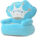 Plišana dječja fotelja s natpisom Prince plava | shoptok.hr