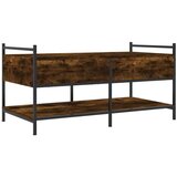 vidaXL Klubska mizica dimljeni hrast 99x50x50 cm inženirski les | Shoptok.si