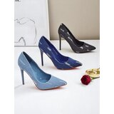 Resti Royal Fashion Women's Denim High Heel Pumps | shoptok.hr