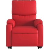  Naslonjač na podizanje od umjetne kože crveni | shoptok.hr