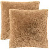  Presvlaka za jastuk 2 pcs HEERLEN Sivosmeđa 80 x 80 cm PV flis Cijene