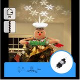 Aigostar LED božićni projektor snežnih pahuljica LED/5W/230V hladna bela medenjak Cene