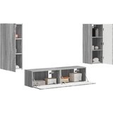 VidaXL Komplet TV omaric 2 pcs Siva Sonoma Konstruiran les, (5000132443) Slike