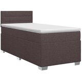  Boxspring krevet s madracem Tamno smeđa 90 x 200 cm Tkanina - Tamno smeđa 90 x 200 cm Dizajn linija | shoptok.hr