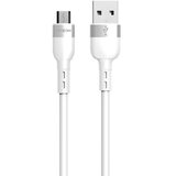 Moxom mx-cb184 silicone micro 3a 1m beli USB data kabal ( u2160 ) Cene