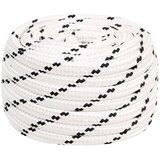 vidaXL Pletena vrv za čoln bela 20 mm x 100 m poliester | Shoptok.si