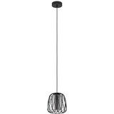 Eglo viseća lampa FLORESTA E27 Ø19,5 cm crna dimljeno staklo 99705 u