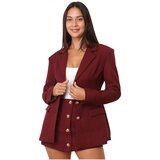 La Modeuse Jakne & Blazerji 76234_P180559 Bordo Cene