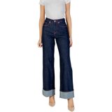 Only Jeans flare Onlcarnaby Hw Wide Foldup Red Mae 15357169 Modra Cene
