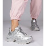 Gemre Silver sports sneakers with thick soles Asetrina | shoptok.hr
