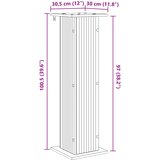  Stalak za biljke 2 pcs Staro drvo 30,5 x 30 x 100,5 cm | shoptok.hr