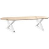  Noge za klub stolić 2 kom Bijele 60 x (30-31,3) cm Čelik | shoptok.hr