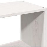  Krevet s regalom z knjige bez madraca bijeli 200x200cm borovina | shoptok.hr