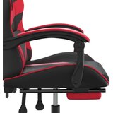 vidaXL Gaming stol z oporo za noge črno in rdeče umetno usnje, (20701049) | Shoptok.si