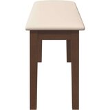 vidaXL klop 110 cm rjava masivni les guma | Shoptok.si