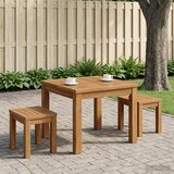  Stolić za kavu Prirodna 50 x 48,5 x 36 cm Čvrsto drvo akacije | shoptok.hr