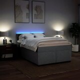  Krevet box spring s madracem svjetlosivi 140x200 cm od tkanine | shoptok.hr