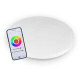 Commel LED smart WiFi plafonjera 36W, 1 x 3800 lm, promjer 490 mm, zvjezdano nebo | shoptok.hr