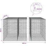  Gabion s žicom debljine 3,5 mm i mrežom 5x5 cm 800x100x150 cm | shoptok.hr