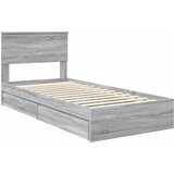  s od storage Siva Sonoma 90 x 200 cm Konstruirano drvo | shoptok.hr
