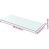  Ploče za police 2 kom staklene prozirne 60 x 20 cm | shoptok.hr