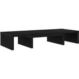Podesivi stalak za monitor crni hrast 60x24x10,5 cm inženjerski drvo | shoptok.hr