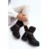 Boto Women's Snow Boots with Decorative Lacing Black Rilana | ePonuda.com