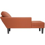 Počivaljka od samtana tkanine s jastukom crvena narančasta | shoptok.hr