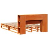  Krevet s regalom za knjige bez madraca 135x190 cm masivno drvo | shoptok.hr